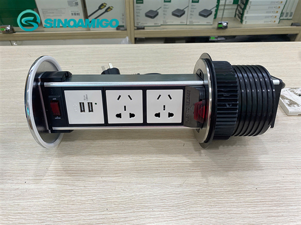 Sinoamigo STP-1RB-3 ổ điện &acirc;m b&agrave;n c&oacute; USB